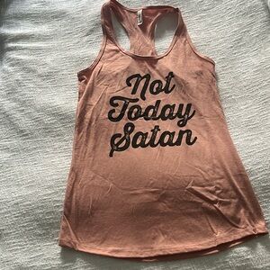 Not Today Satan - Razorback workout tank top